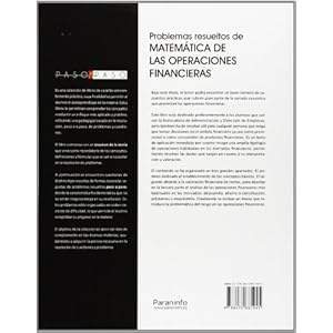 Problemas resueltos de matemática de las operaciones financieras