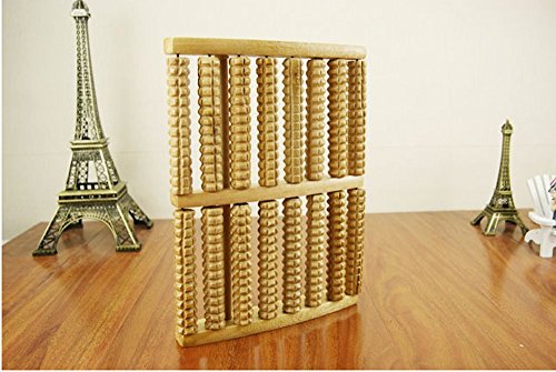 Dealglad Massageroller für die Füße, zur Entspannung, Holz, 8 Reihen, 2 Stück - 5
