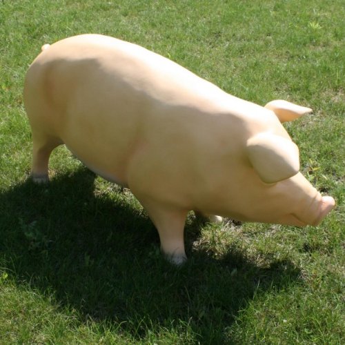 Lebensgroßes Deko-Schwein in XXL - 3