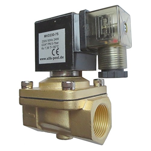 Magnetventil stromlos geschlossen 230V Innengewinde1" für Solar-, Schwimmbad- und Heizungsanlagen