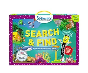 Skillmatics Educational Game : Search and Find | Reusable Activity Mats with 2 Marker Pens | Gifts & Preschool Learning for Ages 3 to 6