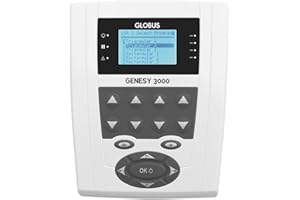 Globus | Genesy 3000, Elettrostimolatore a 4 Canali Con 423 Programmi, Ad Uso Professionale e Riabilitativo Per Trattamenti Delle Patologie Del Sistema Muscolo-Scheletrico