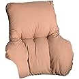 Quarry Easylife NHS Back Support Cushion, Lumbar Support Cushion for Chair and Car, Corrects Posture and Treats Back Pain, H63cm x D30cm x W40-60cm, Cream | Cream | H63xD30xW40-60cm3816