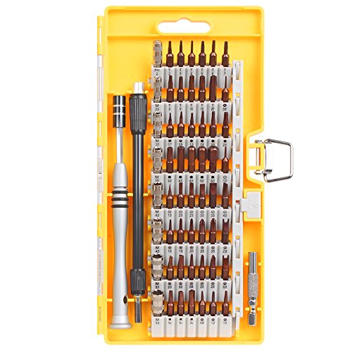 Kootek Schraubendreher Set mit 56 S2-Präzision Bits, Magnetische Mini Schraubenzieher Set Werkzeugset für IPhone7, IPhone7 Plus, IPhone, Handy, Tablet, Macbook, Xbox, PC, Uhr etc.(60 in 1)