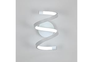 Dorlink Applique da Parete LED Interno, 18W 1620LM Applique da Parete Moderno, Plafoniera LED Parete Camera da Letto, 6500K Lampada da Parete Soggiorno, Applique LED per Corridoio, Scala (Bianco)