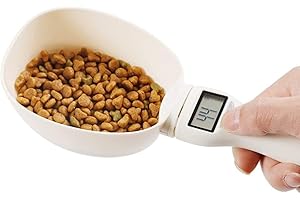 XUJAIOLQP Spoon Scale, Pet Food Measuring Scoop, Pet Food Spoon, Electronic Pet Food Measuring Spoon for Dog for Cat