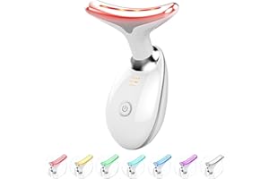 ZQAZXH Elektrische Gesichtsmassagegerät Anti Falten, 7 Farben Gesicht Anti-Falten Schönheit Gerät，3 Modi Hals Gesichtsstraffung Gerät, 45°C Gua Sha Elektrisch Gesichtsmassagegerät，Straffung und Lifting