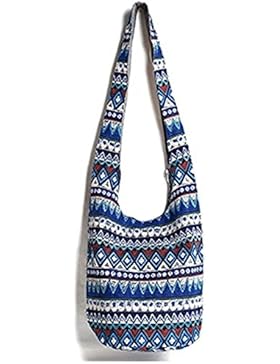 Qearly Laessige Bunte Reissverschluss-Tasche Umhaengetasche Tragetaschen