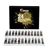 ✅ COLORES VIVOS Y CÁLIDOS- Los tubos de pinturas gouaches Zenacolor y sus pigmentos ofrecen unas acuarelas vivas y ricas, que dan intensidad y profundidad a tus obras de arte sin desdeñar por ello su resistencia a la luz y su carácter duradero en el tiempo.