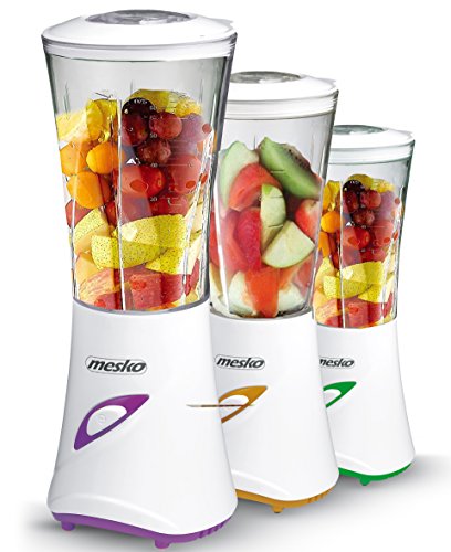 Universal Mixer Smoothie Maker | einzigartiger Standmixer | 0,45 Liter Shaker mit 250 Watt | 2 Geschwindigkeitsstufen | Sicherheitsverschluß an Behälter & Deckel |GRÜN, Violett, ORANGE (Orange)