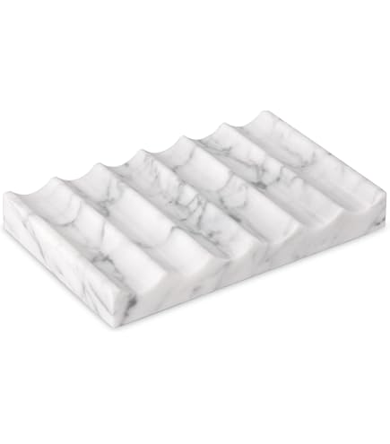 Portasapone in Marmo Selce Bianco