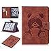 Produktbild Hülle für Kindle Paperwhite, LuckyW Panda LederHülle für Amazon Kindle Paperwhite 2015 300 PPI 3.Generation/2014/2013/2012 (6.0") Ledertasche Brieftasche Flip Wallet Case Kuntsleder im Bookstyle Handyhülle Tasche Protective Shell Folio Klapphülle Bumper Case Cover - Braun