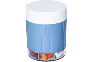 Betife bardzo duży organizer na suplementy, tygodniowy organizer na tabletki, dozownik tabletek z 7 dużymi przegródkami, organizer do przechowywania 7-dniowej witaminy lub leków, zawiera 21 szt.