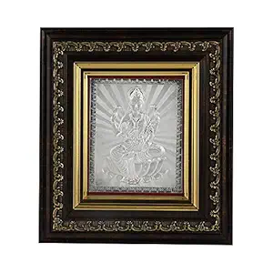 CARUZILA Pure 999 Silver Plated Laxmi Ji Photo Frame