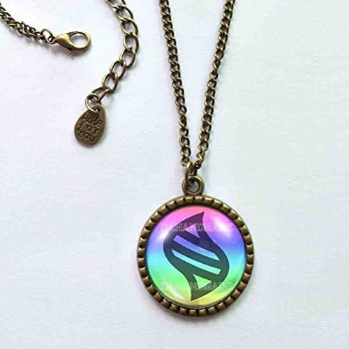 Handmade Cute Gift Anime Charm Fashion Jewelry Keystone Mega Stone Necklace Pendant Cosplay