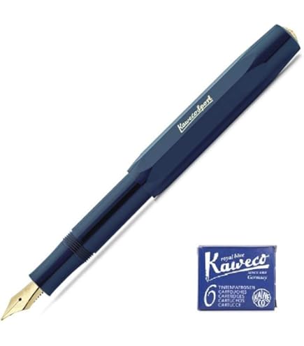 Stylo Plume Kaweco Sport Classic Noir, Pointe Fine Avec Clip