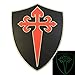 Produktbild Glow Dark Order Santiago St. James Cross Cruz Templar Crusaders Morale PVC 3D Hook-and-Loop Aufnäher Patch