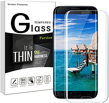 Galaxy S7 Edge Screen Protector, Parsion Tempered Glass Screen Protector Ultra Thin 0.25mm Scratch Resistant-Anti-Fingerprint HD Screen Protector Film for Samsung Galaxy S7 edge (Clear)