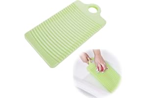 NUODWELL Planche à laver antidérapante à suspendre avec trépied fixe en plastique épais, Outil de nettoyage des vêtements