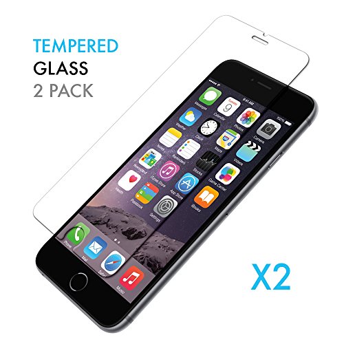 iPhone 6 / 6S Screen Protector [2-Pack], [eTEKNIC Glass Armour] iPhone 6/6S Tempered Glass Screen Protector 9H Hardness 0.33mm Oleophobic Coating Anti-Scratch Bubble-Free Installation for Apple iPhone 6/6S 4.7