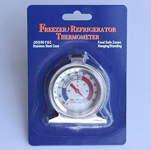 Preisvergleich Produktbild Thermometer f. Kühlschrank Kühlschrankthermometer Temperatur Edelstahl