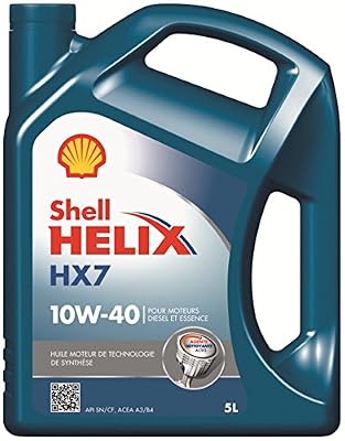 Shell Helix HX7 10W-40 A3/B4 Huile Moteur, 5L