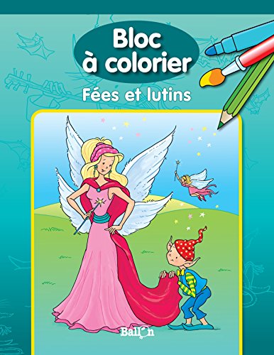 Book's Cover of Bloc à colorier Fées et lutins