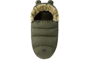 YILWNNCSE Sacco Universale Passeggino,Baby Sacco Nanna Termico,Copripiedi per Passeggino Cosy Toes,Passeggino Allegato,Copripiede Invernale per Bambini, Antivento, Impermeabile,Lavabile (Verde militare)