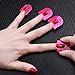 Travelmall Nail Art Decoration 26pcs Nail Polish Glue Model Spill Proof Manicure Protector Tools Reusable 10 Sizes Pack Nail Polish Easy Nail Polish Stencil(26pcs)