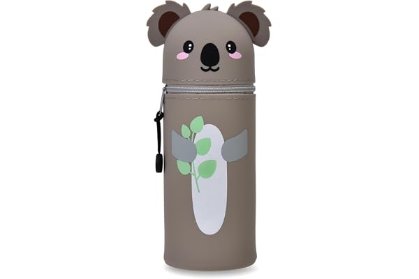 LVZONGXIN Kawaii pennfodral, koala, Durchmesser 6,3 cm, Höhe 18,5 cm, Koala