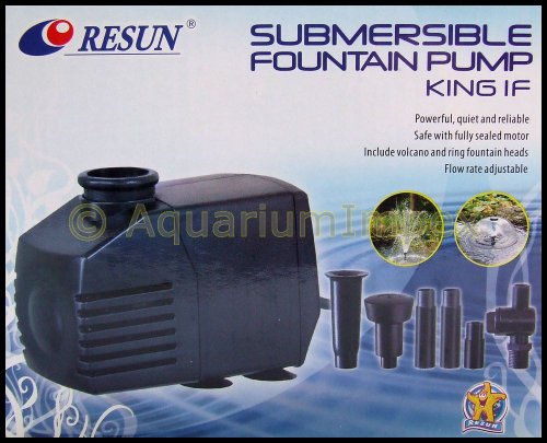 RESUN KING-1F SPRINGBRUNNENPUMPE + FONTÄNE 380L/H BRUNNEN PUMPE TEICHPUMPE - 3