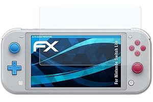 atFoliX Lámina Protectora de Pantalla compatible con Nintendo Switch Lite Película Protectora, ultra transparente FX Lámina Protectora (3X)