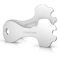 Chiave Per Carrelli Della Spesa In Acciaio Inox - 2 Set Con Moneta Di Emergenza E Moschettone - Foto 8