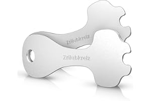 Zrilubkrelz® 2 Einkaufswagenlöser aus Metall | 2er Pack | Sofort abziehbarer Schlüssel | Kein Steckenbleiben im Schloss | Ein