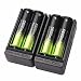 Produktbild HCFKJ 4X 5800 Mah Li-Ion 18650 3,7 V Akku + 2X Smart Charger