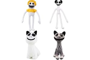 Kouipoie 4 pezzi Zoonomaly Plush, ricompensa incomparabile per i fan dei giochi horror, unici animali di peluche Zookeeper, decorazione ideale per cameretta dei bambini e adulti. (4 pezzi)
