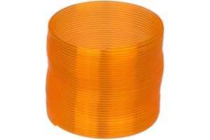 BLUECHOLON Fluorescent Spiral Glow in the Dark Toy for Kids Rainbow Spiral Blue Green Pink Orange Kids Toys Luminous Birthday Party Rainbow (Orange)