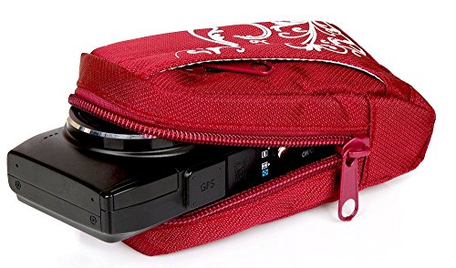 Baxxtar - Manga Digital IV - Housse Sac - Rouge   Blanc - Pour Canon PowerShot G9 X SX720 SX710 SX700 SX610 -- Nikon Coolpix W100 S33 S9700 -- Samsung WB800F WB850F WB150F WB250F WB350F -- Panasonic Lumix DMC TZ70 TZ60 TZ58 TZ55 -- Kodak Easyshare Sport C123 C135 -- Fujifilm FinePix L55 F550 F770EXR F600EXR T200 -- Olympus VR-340 etc 