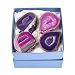 Produktbild Geode, brasilianischer Achat, mit Infokarte und Ständer Pink & Purple Mix