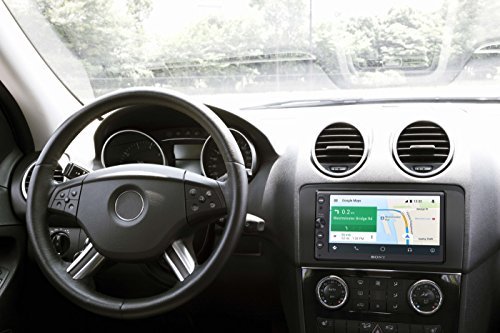 Sony XAV-AX100 16,3 cm (6,4 Zoll) Media Receiver (mit Bluetooth, Apple CarPlay und Android Auto, Navigation, Spotify, 2 DIN Autoradio)
