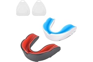 ‎BEKINDPRO 2 Stück Sport Mundschutz Kinder Zahnschutz mit Tragbare Box, leicht Anpassbar Sport Zahnschutz Kampfsport, Mundschutz Boxen, für Football, MMA, Muay Thai, Hockey, Rugby, Kickboxen