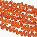 Produktbild LOVEKUSH 50% Off Gemstone Jewellery Fanta Orange Carnelian Faceted Checker Cut Pear Drop Gemstone Craft Loose Beads Strand 8" 10mm 12mm Code:- RADE-21317