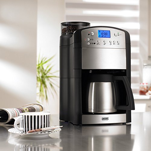 BEEM 02049 Fresh-Aroma-Perfect Thermolux | Kaffeemaschine mit Mahlwerk (92°C, 1000 Watt) | Für 2-10 Tassen | inkl. Umfangreichem Zubehör | Silber - 2