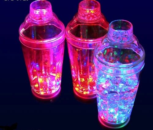 LED Cocktailshaker, Cocktail Mixer, Shaker für Cocktail multicolor bunt blinkend - 2