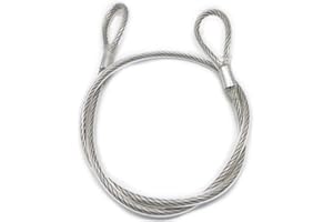 HOUSON Drahtseil, Ummantelt mit Ösen icherheitskabel Stahlseil für Gartenmöbel, Fahrrad(5mm*3m)