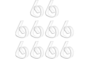 KEQAR 10 PCS Clip per Tovaglia in Plastica, Fermatovaglia per Tavoli Spessi, Ganci Ferma Tovaglia per Natale, Matrimonio, Picnic (Trasparente)
