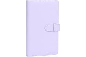 AISNYHO Album fotografico con 108 tasche, compatibile con fotocamere Fujifilm Instax Mini LiPlay 99 12 11 evo 40 90 70 50S 26 25 9 8+ 8 7S, mini album fotografico per foto da 54 x 86 mm (2 x 3) lilla