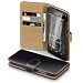 Produktbild Lumia 650 Case, Terrapin Handy Leder Brieftasche Case Hülle mit Kartenfächer für Microsoft Lumia 650 Hülle Schwarz mit Hellbraun Interior