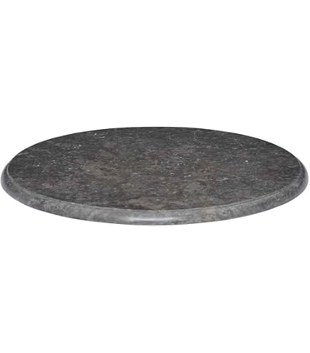 Homiuse Tischplatte Rund 60cm Aus Gehärtetem Glas – Marmoroptik, Weiß, 0,8cm Dick, Für Esstisch, Couchtisch Oder Garten