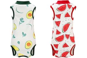 Leisofter Katze Kleidung Katzen Recovery Anzug Nach Operation Bauchwunden Hautkrankheiten Baumwolle Katze Body Physiologische Kleidung Kätzchen Hunde, 2 Stück